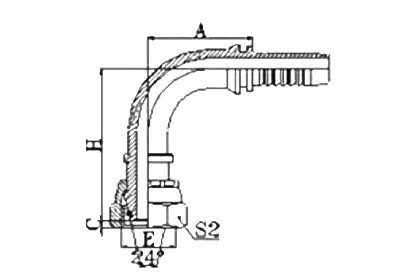 20491 hydraulic hose fitting