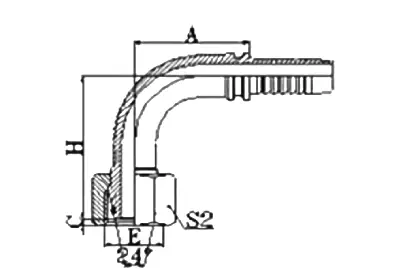 20491T hydraulic hose fitting