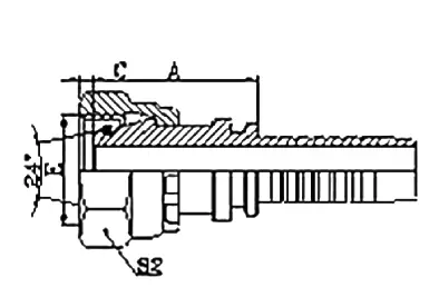 20511 hydraulic hose fitting