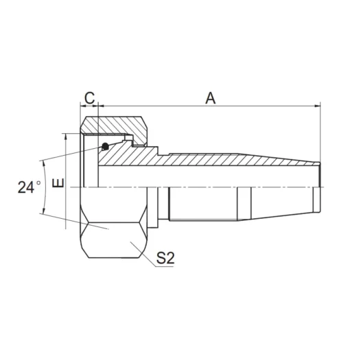 20518 R5T Reusable Hose Fitting