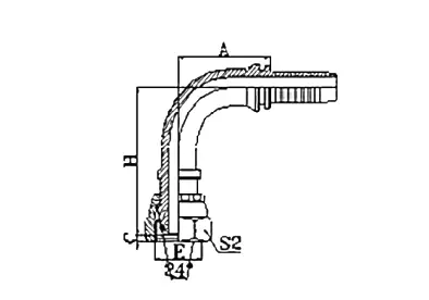 20591 hydraulic hose fitting