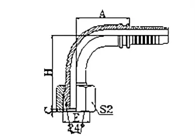 20591T hydraulic hose fitting