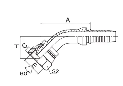 20641 hydraulic hose fitting