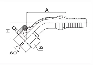 20641T hydraulic hose fitting