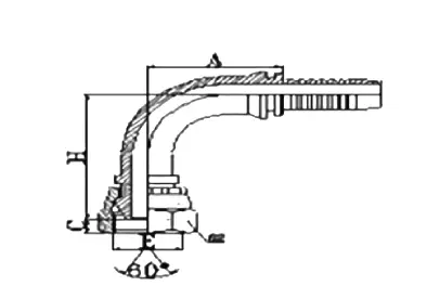 20691 hydraulic hose fitting