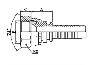 20711 hydraulic hose fitting