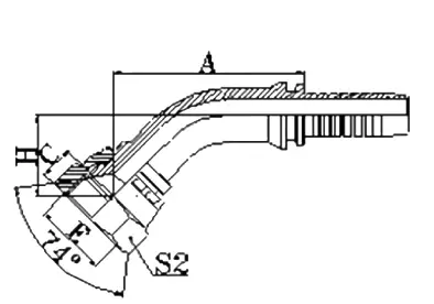 20741 hydraulic hose fitting