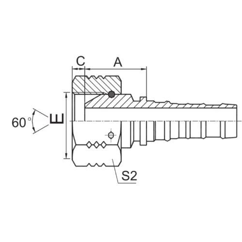 21613 W interlock hose fitting