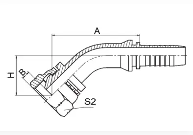 21641 hydraulic hose fitting