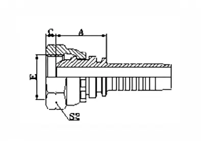 22111 hydraulic hose fitting