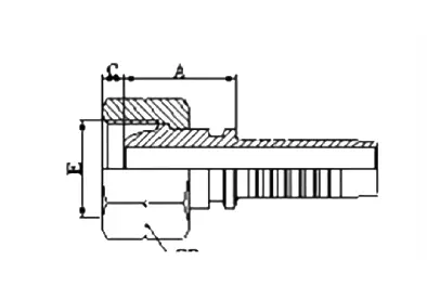 22111T hydraulic hose fitting