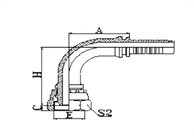 22191 hydraulic hose fitting