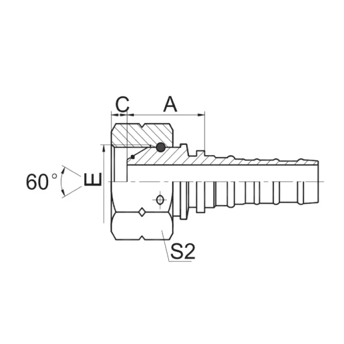 22613 ORW interlock hose fitting