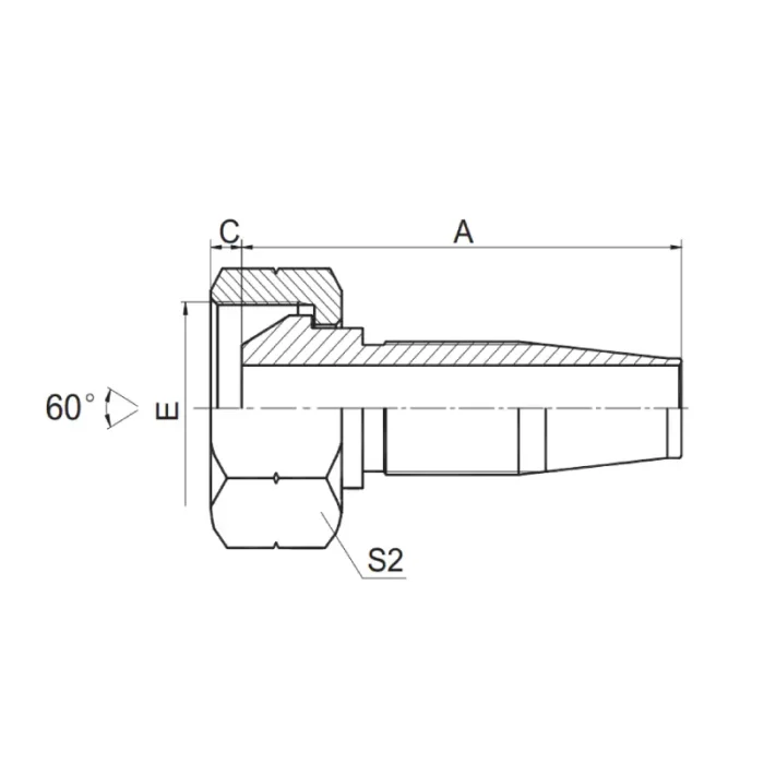 22618 R5T Reusable Hose Fitting