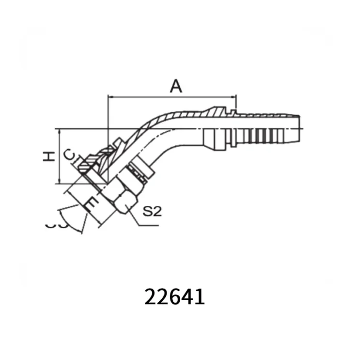 22641 hydraulic hose fittings