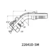 22641D SM hydraulic hose fittings