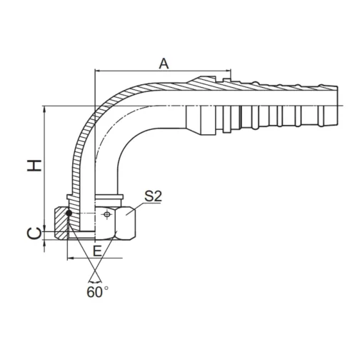 22693 W interlock hose fitting