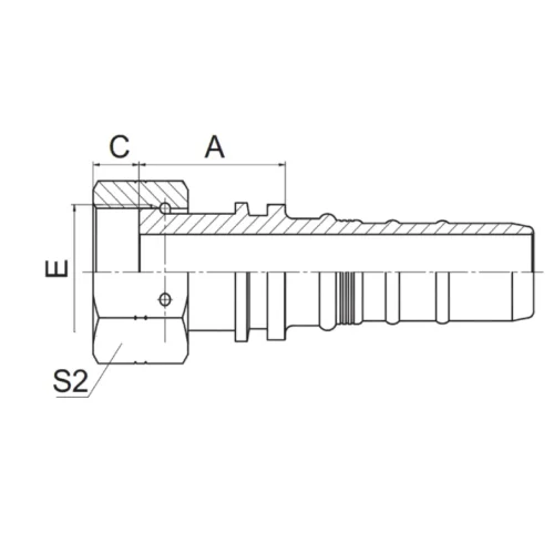 24213 W interlock hose fitting