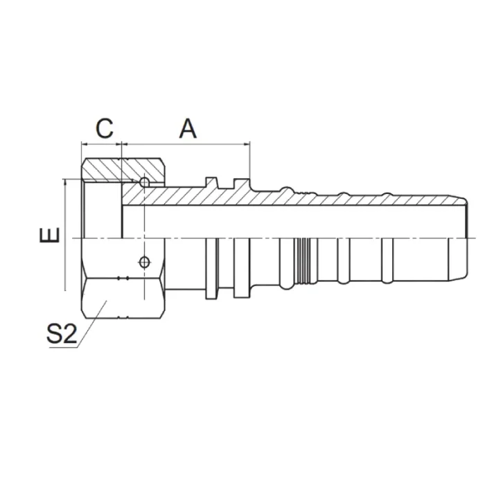 24213 W interlock hose fitting