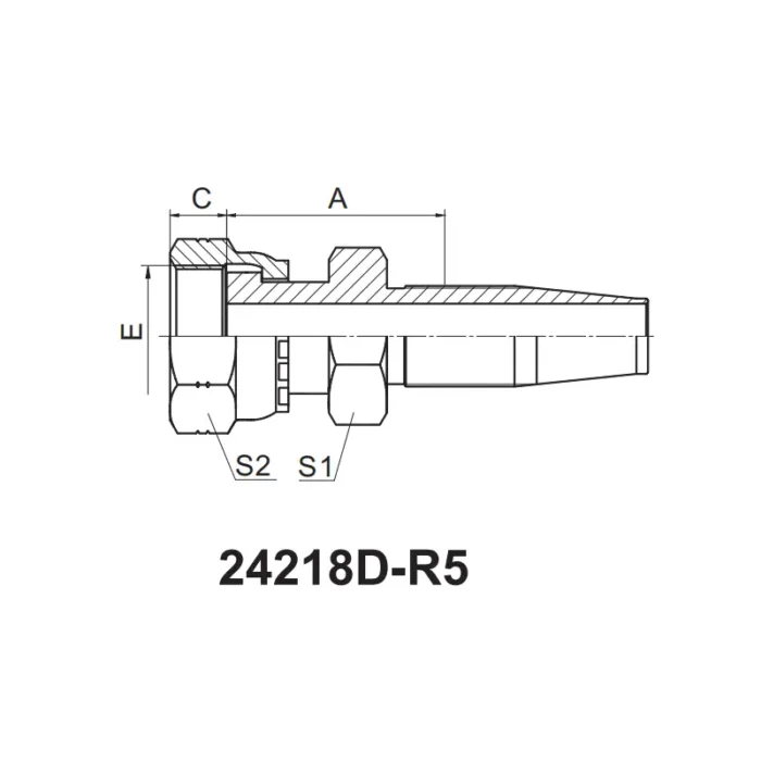 24218D R5 Reusable Hose Fitting