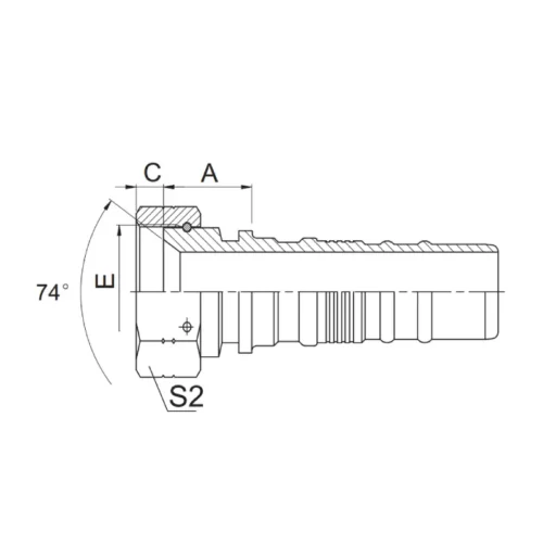 26713 W interlock hose fitting