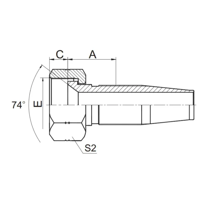 26718 R5T Reusable Hose Fitting