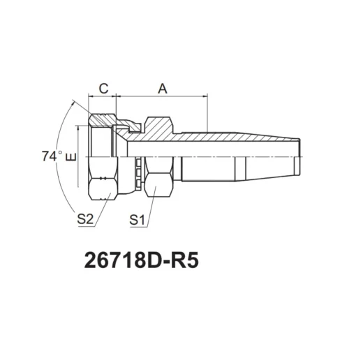 26718D R5 Reusable Hose Fitting