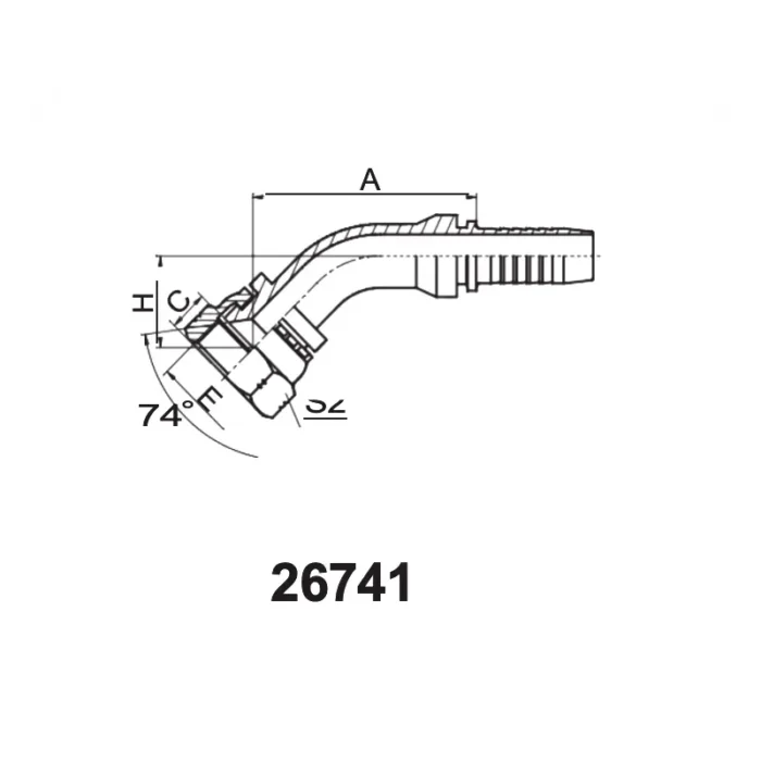 26741 hydraulic hose fittings