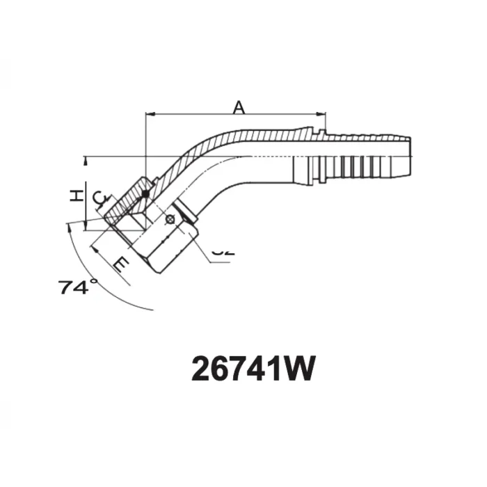 26741 w hydraulic hose fittings