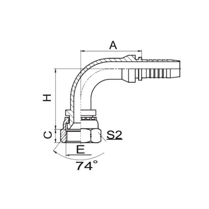 26791 H hydraulic hose fittings