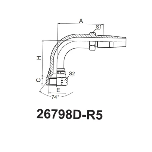 26798D R5 Reusable Hose Fitting