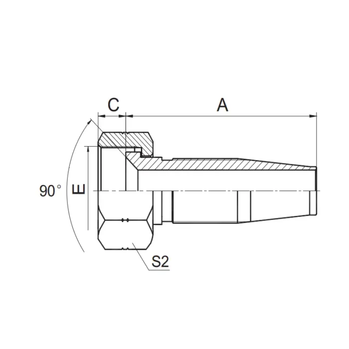 27818 R5T Reusable Hose Fitting