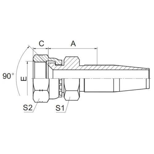 27818D R5 Reusable Hose Fitting