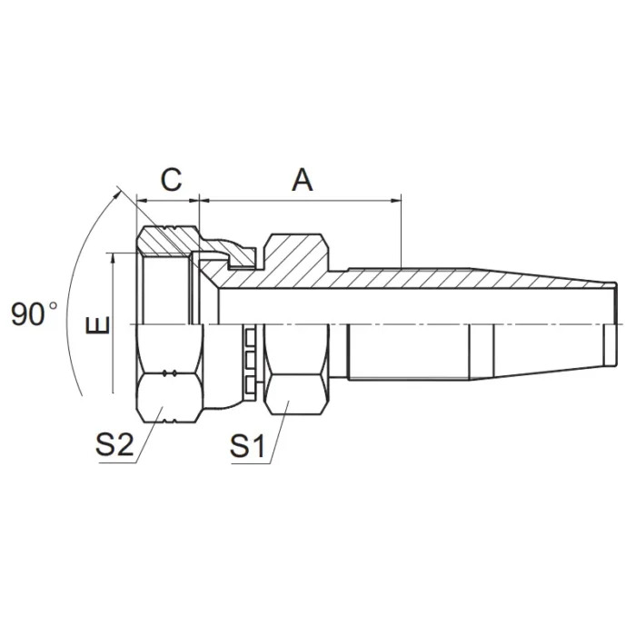 27818D R5 Reusable Hose Fitting