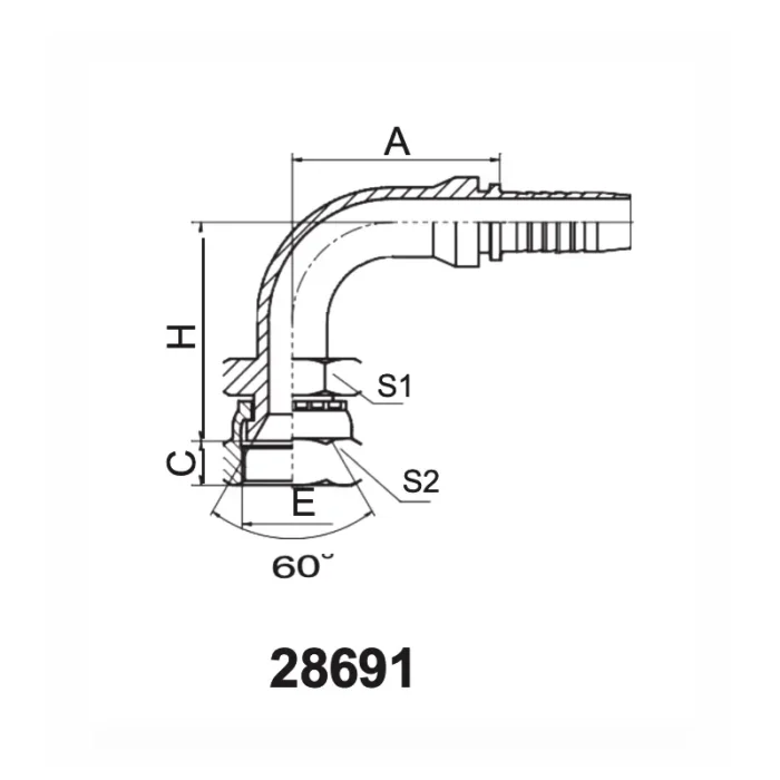 28691 hydraulic hose fittings