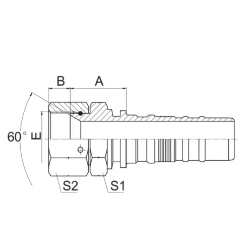 29613 W interlock hose fitting