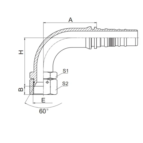 29693 W interlock hose fitting