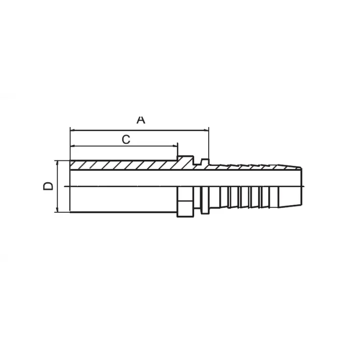 50011 hydraulic hose fitting