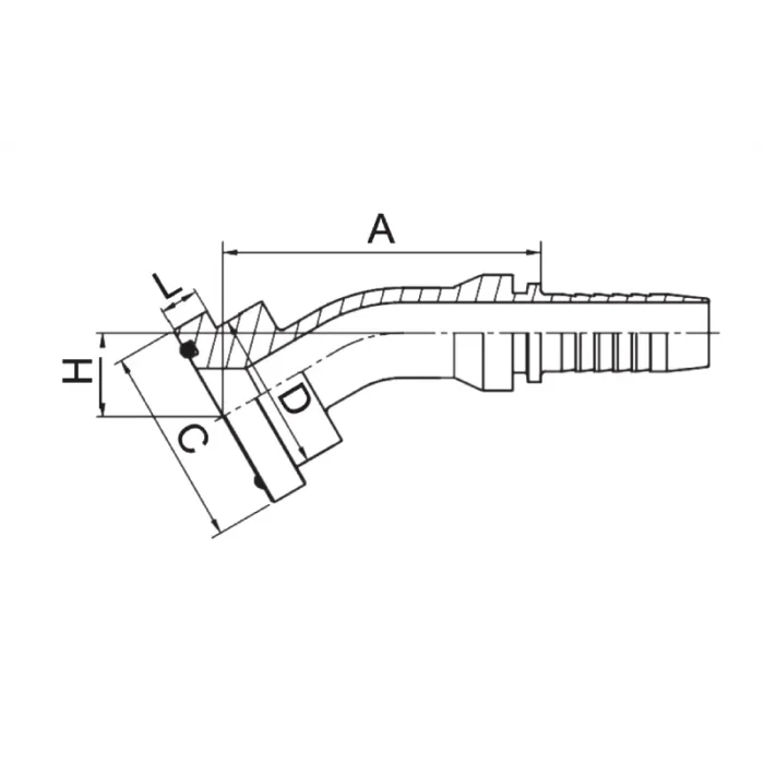 87331 hydraulic hose fitting