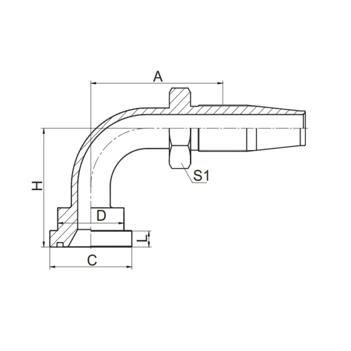 87398D(R5) Reusable Hose Fitting