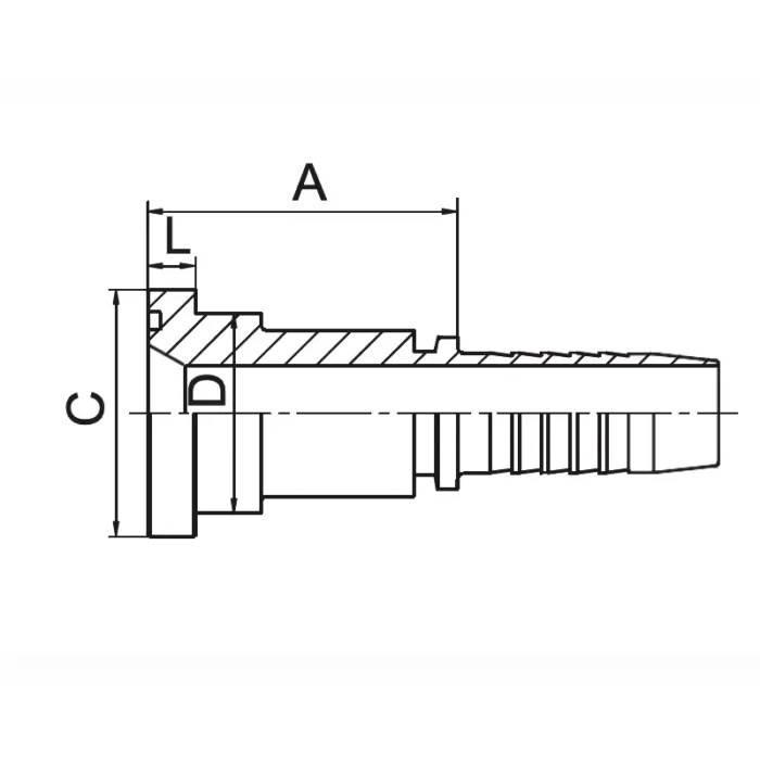 87611 hydraulic hose fitting