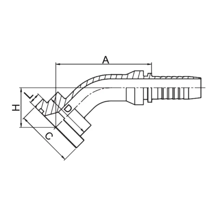 87641 hydraulic hose fittings