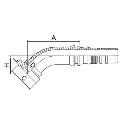 87643 H interlock hose fitting