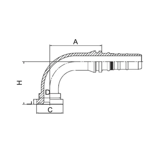 87693 H interlock hose fitting