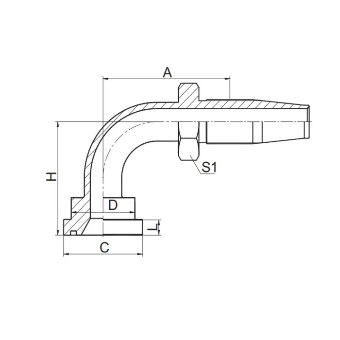 87698D(R5) Reusable Hose Fitting