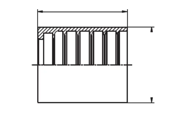 hydraulic hose ferrule 00110 A