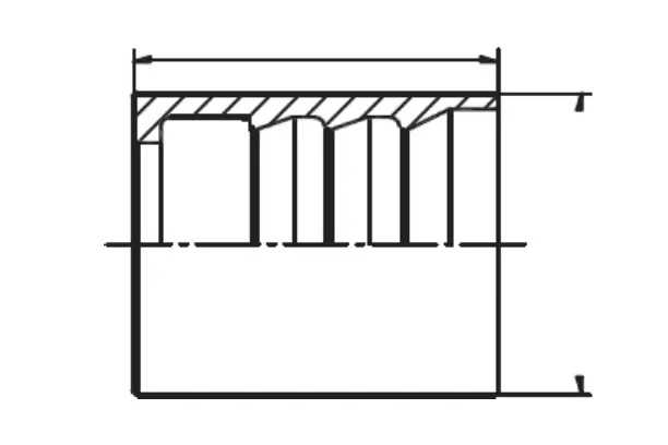 hydraulic hose ferrule 01100