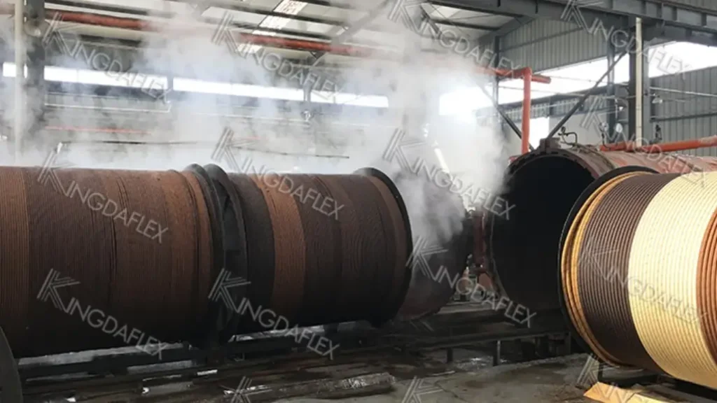 rubber vulcanization for hydraulic hose