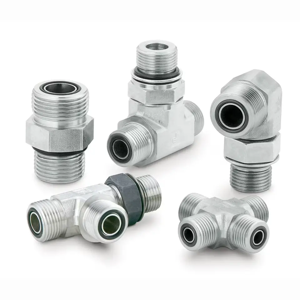 flat face o'ring hydraulic fittings