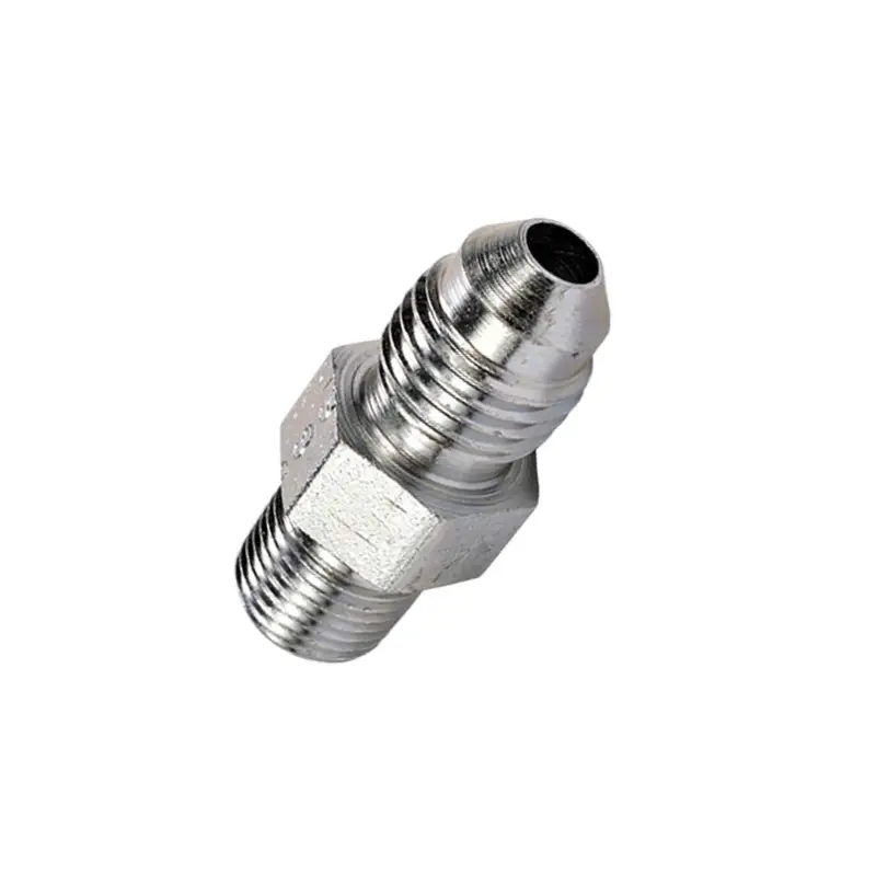 thumbnail image 2 of 6505-04-06 Hydraulic Fitting – 1/4 Male Pipe X 3/8 Female JIC Swivel – Industrial Grade 2 of 4